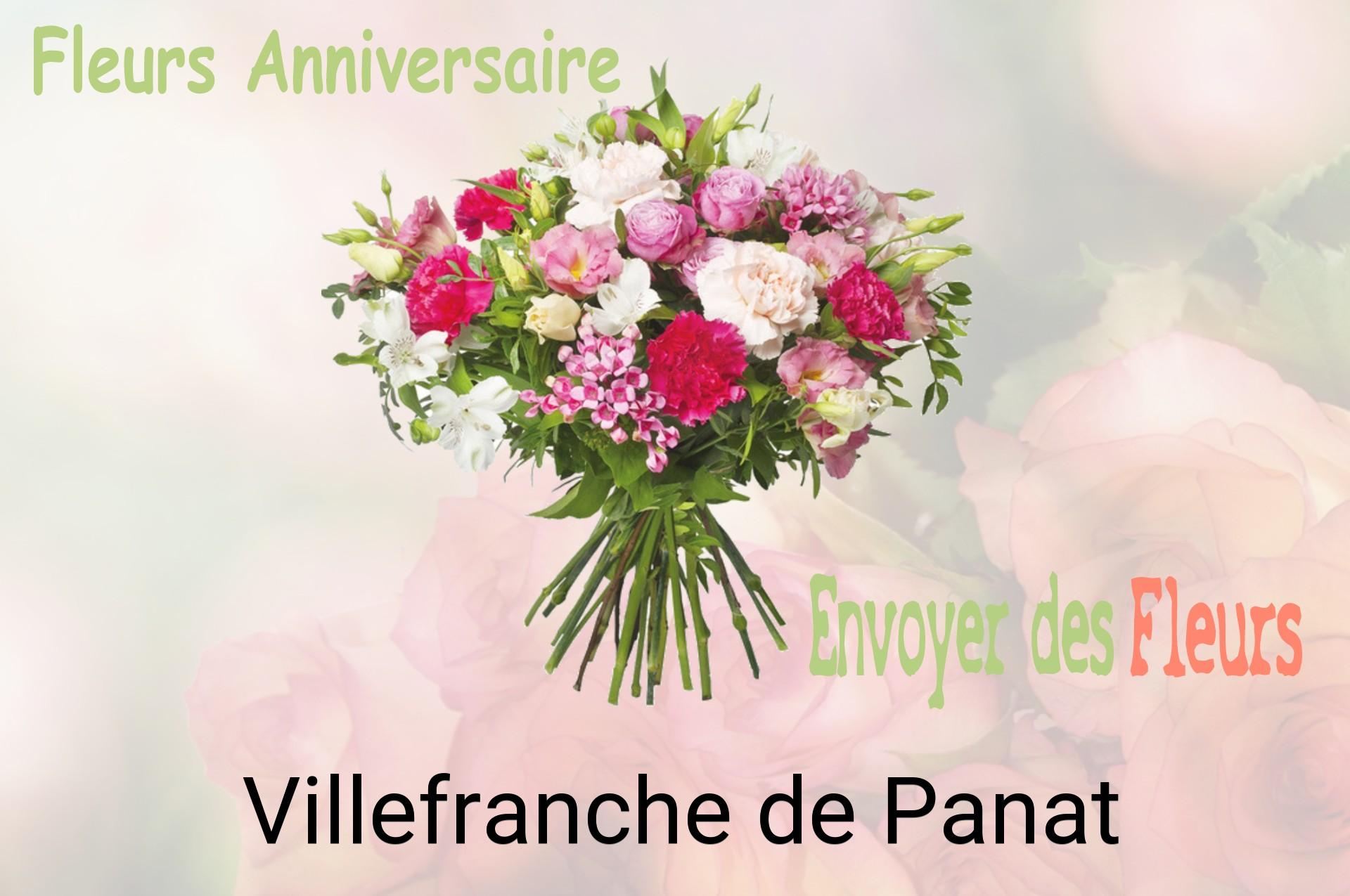 Bouquet de fleurs d’anniversaire livré à Villefranche-de-Panat